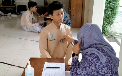Screening Kesehatan di PPTQ Harun Asy-Syafi’i Yogyakarta
